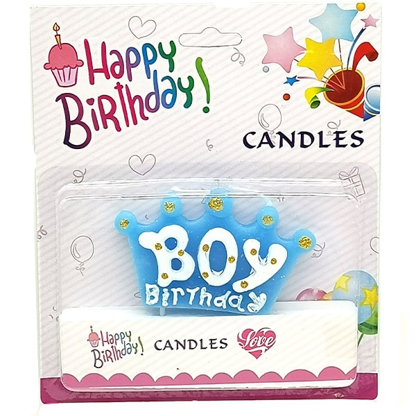 CANDLE BOY 19L002 2.4 1 Birthday Boy Candle