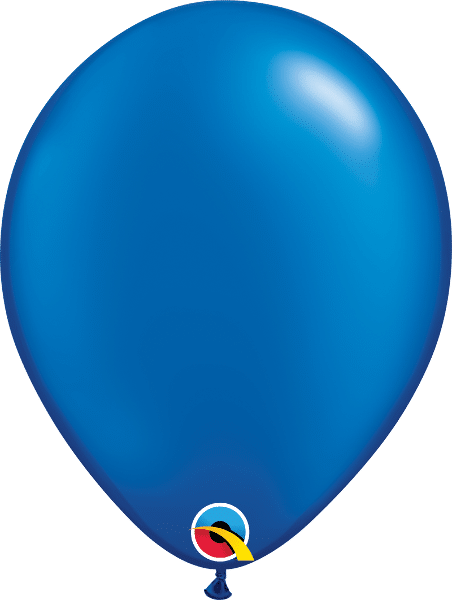 dark blue Qualatex 12″ Metallic Pearl Sapphire Blue/Dark Blue Latex Balloons