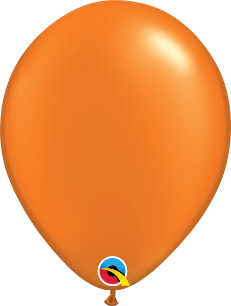 orange Qualatex 12″ Metallic Pearl Mandarin Orange Latex Balloons