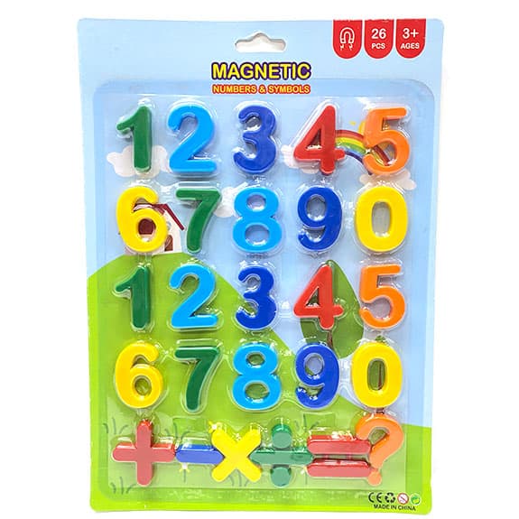 MAGNET HN6003 3.8 1 Colorful 3D Magnetic Numbers And Symbols Education Toy