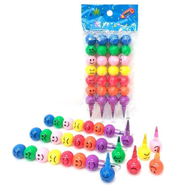 0533c024e5fbb5fcbdfdd9cfd19ec8ef Mini Adorable Bullet Crayons With Face Expression 4Pcs/ Pack