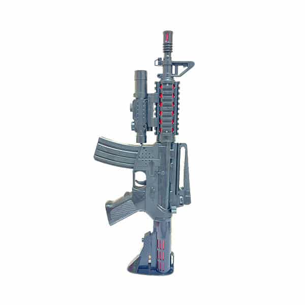 e6fd978f27a7ce4b53df6b66856291df Kids Toy Black Military Light And Sound Battery Operated Gun