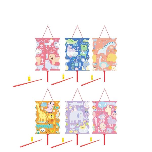 Kids LED paper lantern with animal design