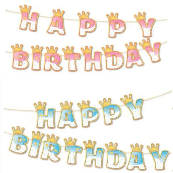 a52f8d929e992c44540bf3bb6dbc1ec9 DIY Kids Birthday Banner With Crown Letters
