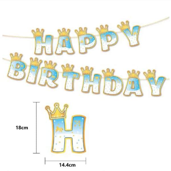 eee3609be59c635fd5e15b6804400d84 DIY Kids Birthday Banner With Crown Letters